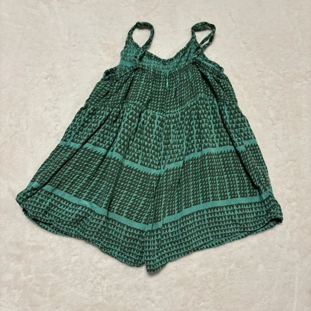 Manaola Keiki Romper Green Niho Kū Toddler Girls Hawaii Rayon Size Small - Picture 9 of 11